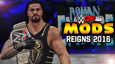 WWE 2K16 PC Mods Roman Reigns 2016 Updated Model Updated GFX