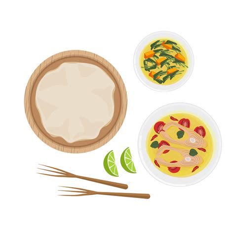 logo illustration of delicious papeda sago porridge 34458513 Vector Art ...