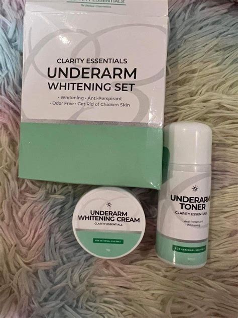 Clarity Essentials Underarm Whitening Set Cream G Toner Ml