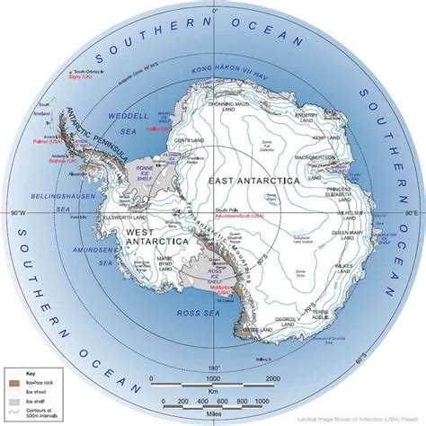 Antarctica physical map - Full size | Gifex