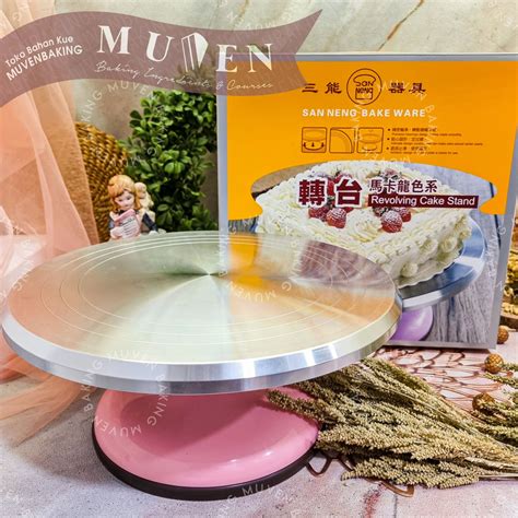 Jual SAN NENG REVOLVING CAKE STAND MEJA PUTAR ROTARY TRAY TURNTABLE