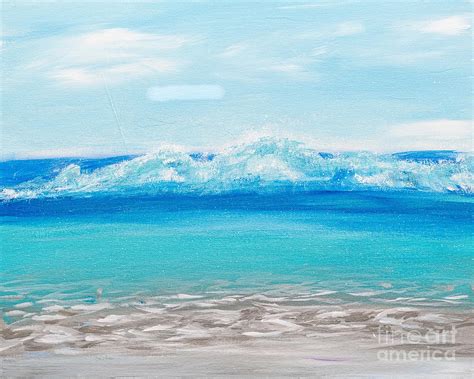 Rolling Waves Painting By Art By Danielle Fine Art America