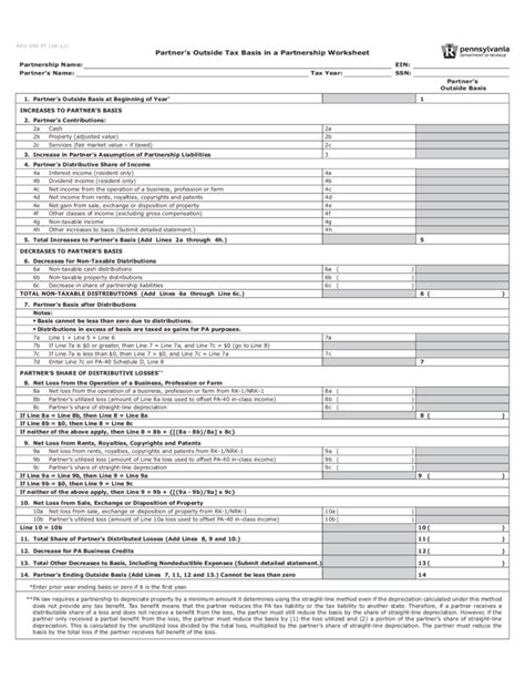 How To Calculate Partner Basis In Partnership