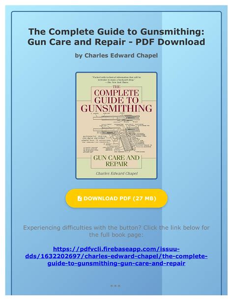 Pdf Free The Complete Guide To Gunsmithing Gun Care And Repair By