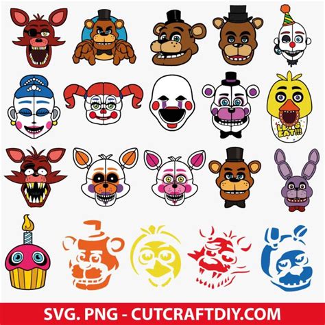 Five Nights Freddy Svg 5naf Svg Fnaf Svg Freddy S Svg Bundle Png Cut Files For Cricut And