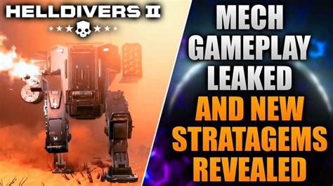 Axrora Leaked Mech Gameplay Strategems In Helldivers 2