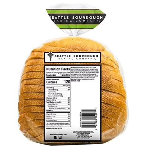 Seattle Sourdough Baking Company Bread Sliced Round Waterfront