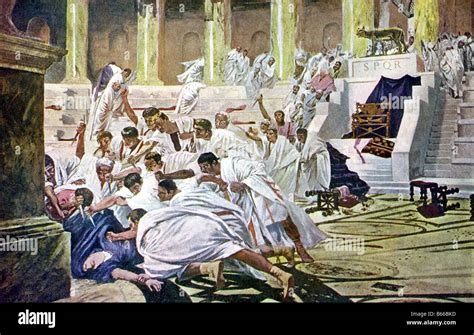 Assassination Of Julius Caesar On March 15 44 Bc The Ides Of Stock