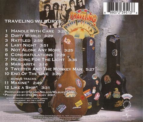 The Traveling Wilburys Vol 1 The Traveling Wilburys CD Album