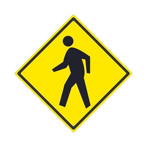 Accuformnmc Pedestrian Crossing Sign Diamond Na Msc Direct