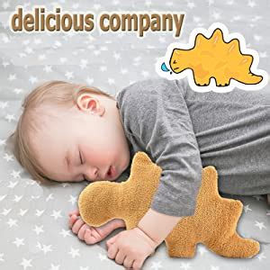 Chicken Nugget Pillow Plush - Dino Nugget Pillow