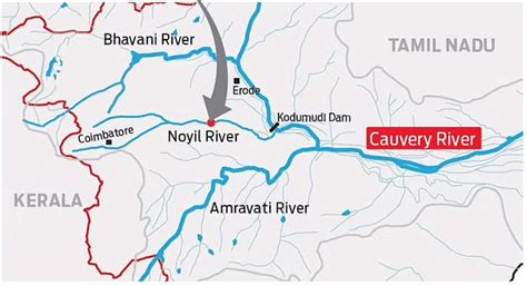 Kaveri River Map