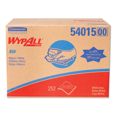 Wypall General Clean X60 Cloths 125 X 168 White 252carton