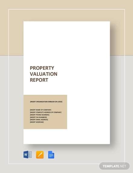 FREE 6 Sample Property Valuation Reports In MS Word PDF Google Docs