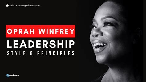 Oprah Winfrey Leadership Style & Principles - Geeknack