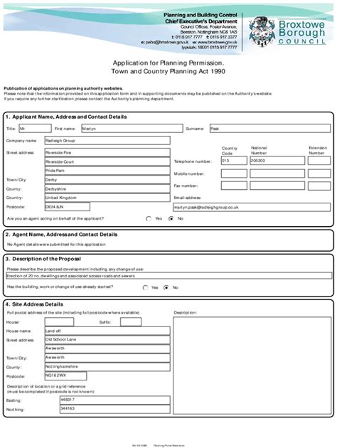 Fillable Online Planning Applications And Planning History Search