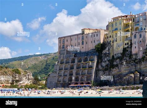 beach, tourism, tropea, beaches, seaside, tourisms, tropeas Stock Photo ...