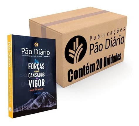 Caixa Livro Pão Diário 2023 Vol 26 Capa Vigor 20 Unidade