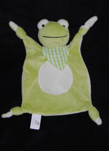 Doudou Plat Grenouille Banque Populaire Les Petites Marie Vert Bandana