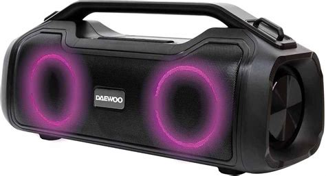 Caixa De Som Bluetooth IPX5 TWS C LED Daewoo Power Boombox DW541 200W