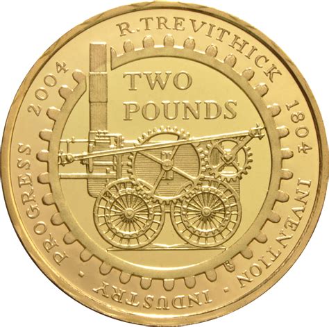 2004 £2 Gold Coin Steam Locomotive Supplied By Bullion By Post With