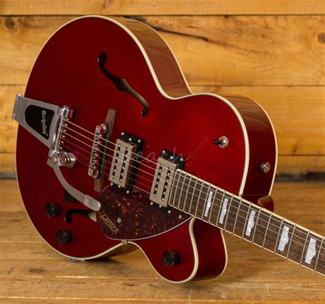 Gretsch Streamliner G2420t Hollowbody Candy Apple Red Peach Guitars