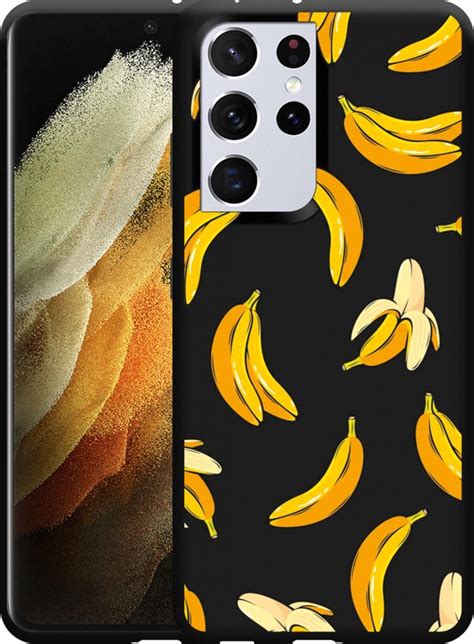 Hoesje Geschikt Voor Galaxy S Ultra Zwart Banana Bol