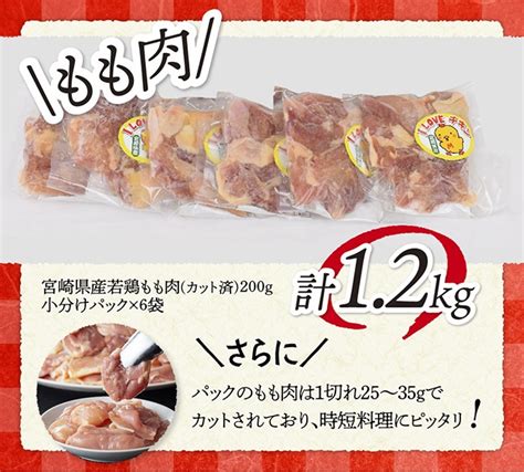 大人気新作 鶏肉 合計2kg 長州どり もも肉 むね肉 精肉 カット済 小分け パック 200g×10パック 国産 冷凍 1188