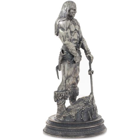 6 Oz Silver Antique Frank Frazetta Barbarian Statue Provident Metals