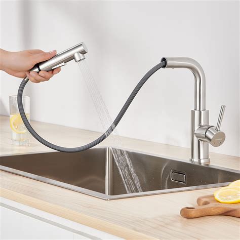 Cobbe Wasserhahn Küche Spring Küchenarmatur mit Pull Down Sprüher