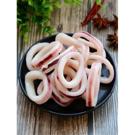 FROZEN SQUID RING SKIN ON 1kg VLT Frozen Foods