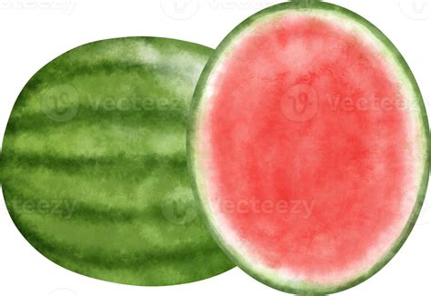 Watercolor Watermelon Illustration 27380069 Png