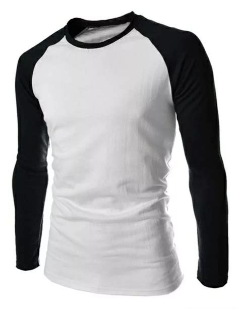 Camiseta Raglan Masculina Manga Longa Manga