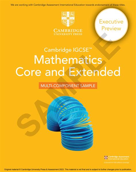 Cambridge Igcse Mathematics Core And Extended Coursebook Off