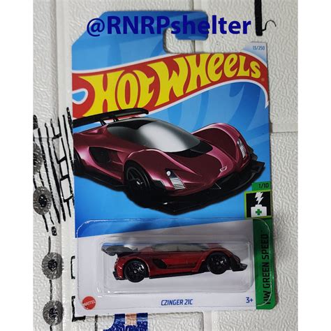 MATTEL HOT WHEELS 壓鑄風火輪原裝美泰 Czinger C HW 綠色速度 蝦皮購物