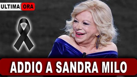 Morta Sandra Milo L Attrice Si Spenta A Anni Youtube