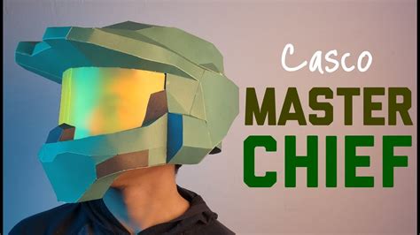 Como Hacer El Casco De Master Chief Casco De HALO De Cartulina YouTube