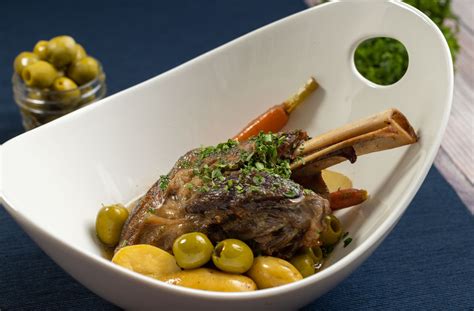 California Lamb Braised Lamb Shanks With Potatoes And Olives