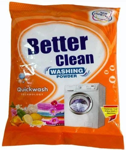 White 500g Better Clean Detergent Washing Powder Packaging Size 500