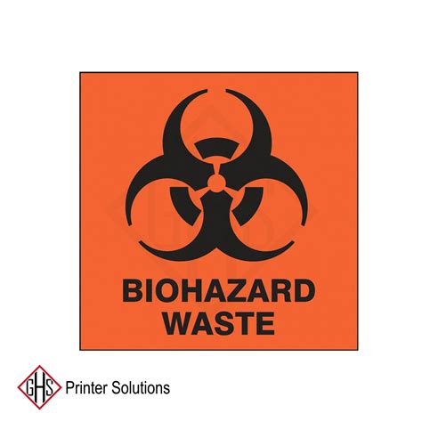 Drum & Container Labels: Biohazard Waste