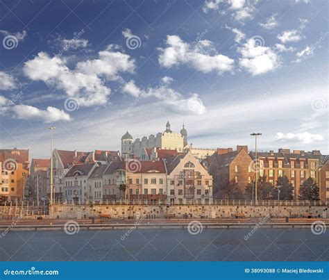 Stadt Szczecin Stettin Stockfoto Bild Von Stadtzentrum