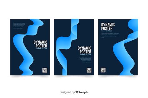 Free Vector Dynamic Poster Template Collection