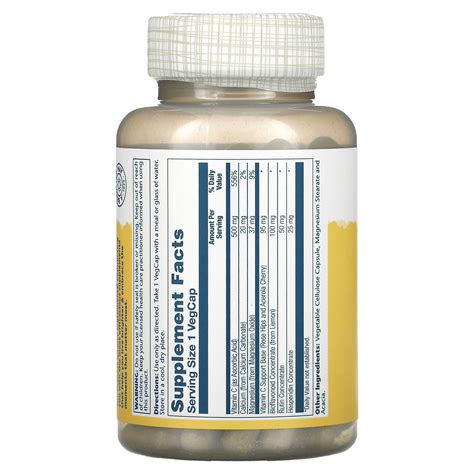 Solaray Buffered Vitamin C With Bioflavonoid Concentrate Mg