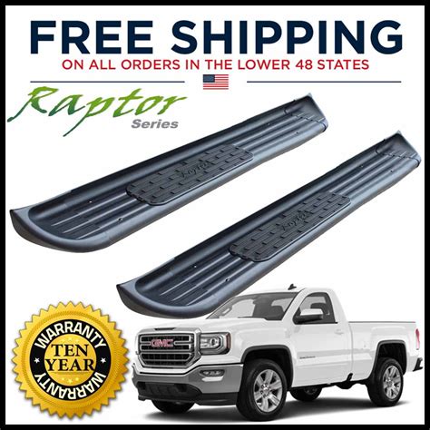 Raptor Series 1301 0017bt 7 Inch Black Textured Running Boards Side