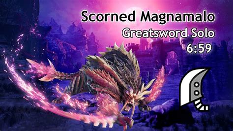 Scorned Magnamalo Solo 6 59 GS MHR Sunbreak PC YouTube