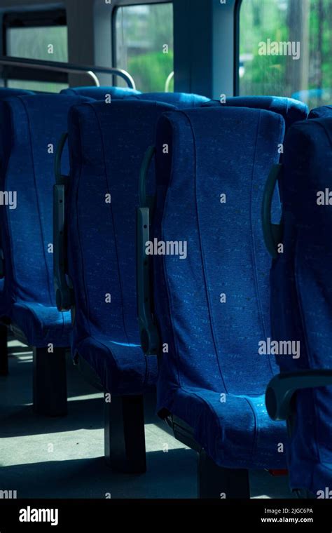 interior of commuter passenger train car Stock Photo - Alamy