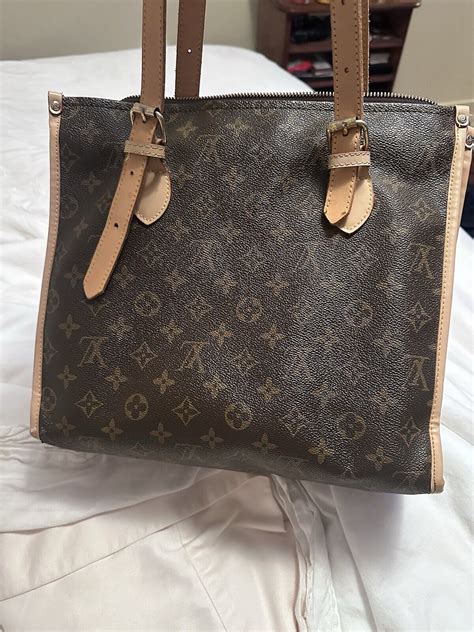 Louis Vuitton Cabas Mezzo Tote Brown Leather Ebay