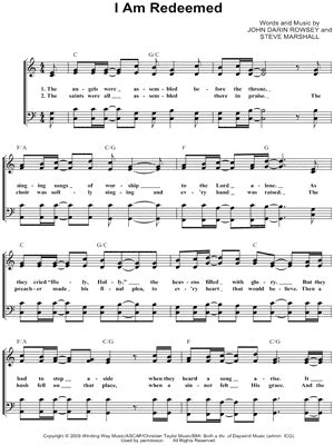 "I Am Redeemed" Sheet Music - 1 Arrangement Available Instantly - Musicnotes