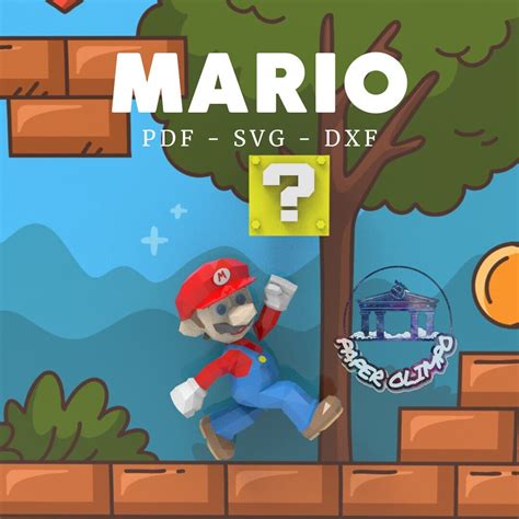 Mario Bros: Papercraft Design, PDF Template, DIY 3D Model, Fanart ...