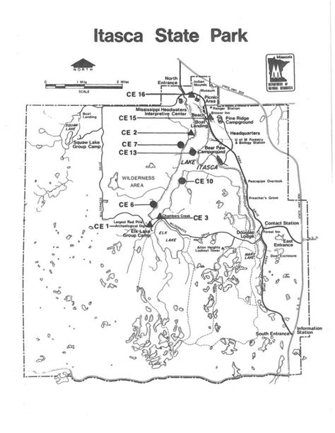 Itasca State Park Map (1974) | This Map Of Itasca State Park… | Flickr ...